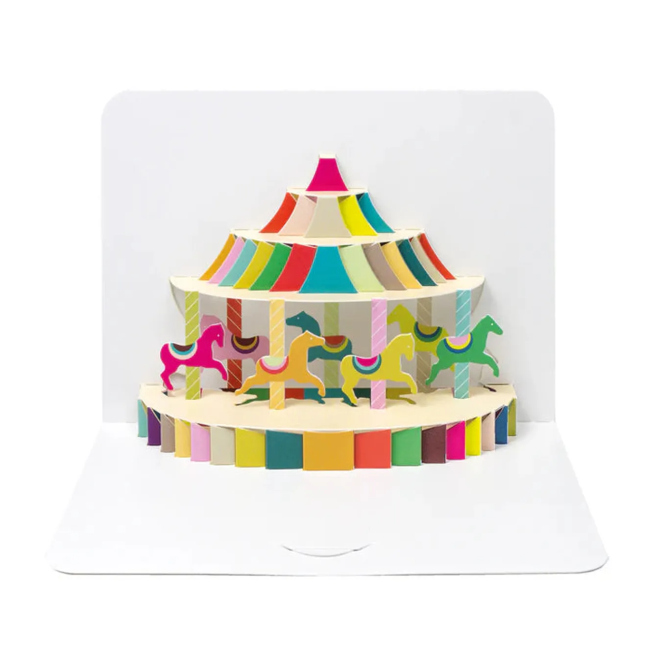 The Art File Carousel Pop Out Greeting Card- Greeting Cards