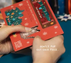 Dapple & Dot Cat & Fallen Christmas Tree Pop Out Card- Christmas Cards|Christmas