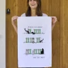 This Is Nessie Cat Lovers Welly Boot Tea Towel by- Tea|Tea Towels