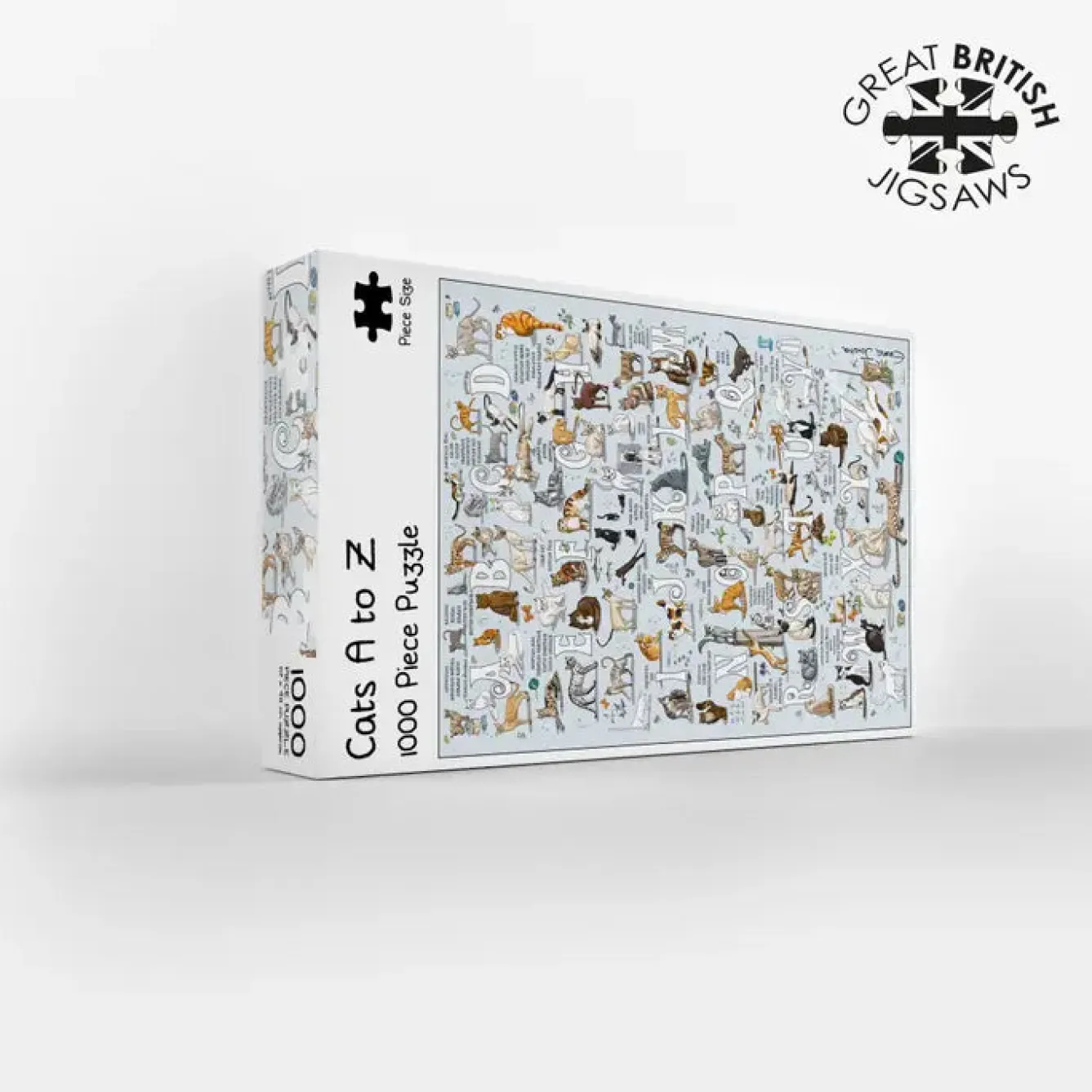 GB Jigsaws Ltd Cats A-Z 1000 Piece Jigsaw Puzzle- Puzzles