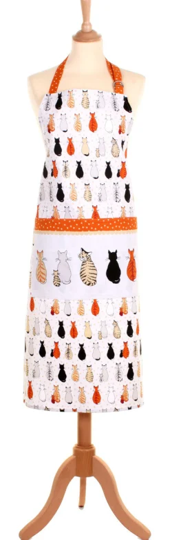 Ulster Weavers Cats in Waiting Cotton Apron- Aprons