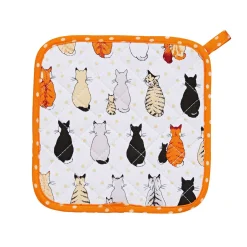 Ulster Weavers Cats In Waiting Pot Mat- Pot Grabs