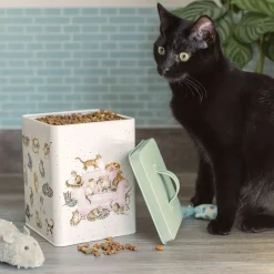 Wrendale Designs Cat Treat Square Tin- Storage Caddies|Storage