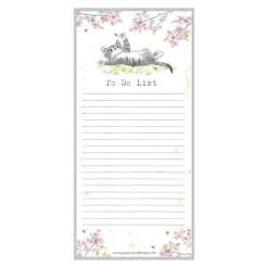 Paper Shed Design Cat with Blossom "To Do List" Magnetic List Pad- Stationery