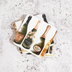 Corinne Alexander Champagne Coaster Set by- Coasters
