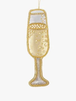Tinker Tailor Champagne Flute Decoration by London- Christmas Decorations|Seasonal Decor