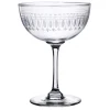 The Vintage List Champagne Saucer with Oval Design by- Glassware