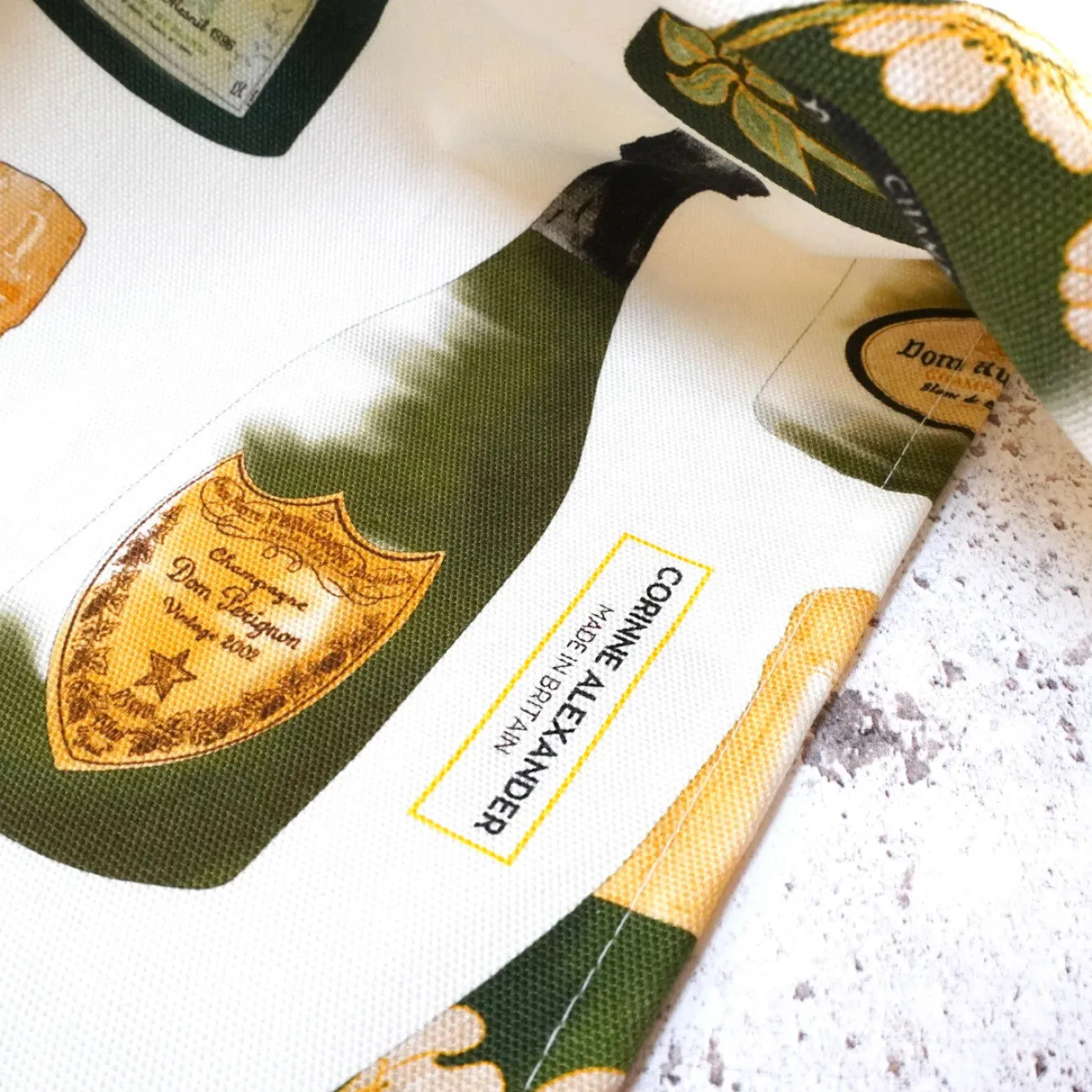 Corinne Alexander Champagne Tea Towel by- Tea|Tea Towels