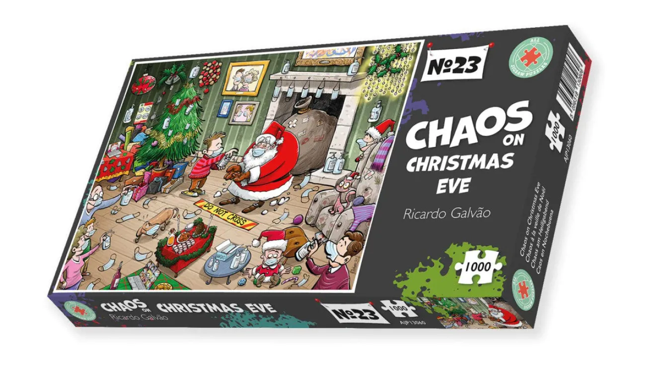 All Jigsaw Puzzles Chaos on Christmas Eve 1000 Piece Jigsaw Puzzle- Christmas|Puzzles