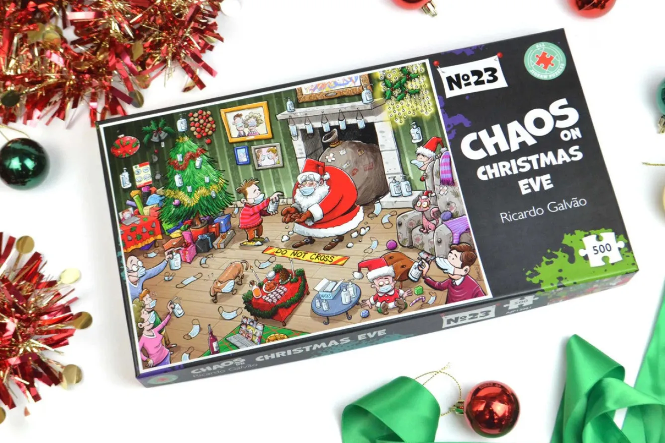 All Jigsaw Puzzles Chaos on Christmas Eve 1000 Piece Jigsaw Puzzle- Christmas|Puzzles