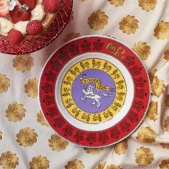 Emma Bridgewater 3 Cheers for King Charles III 8 1/2 Inch Plate- Royal|Plates
