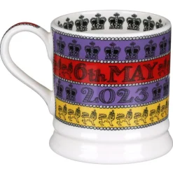 Emma Bridgewater 3 Cheers for King Charles III 1 Pint Mug- Royal