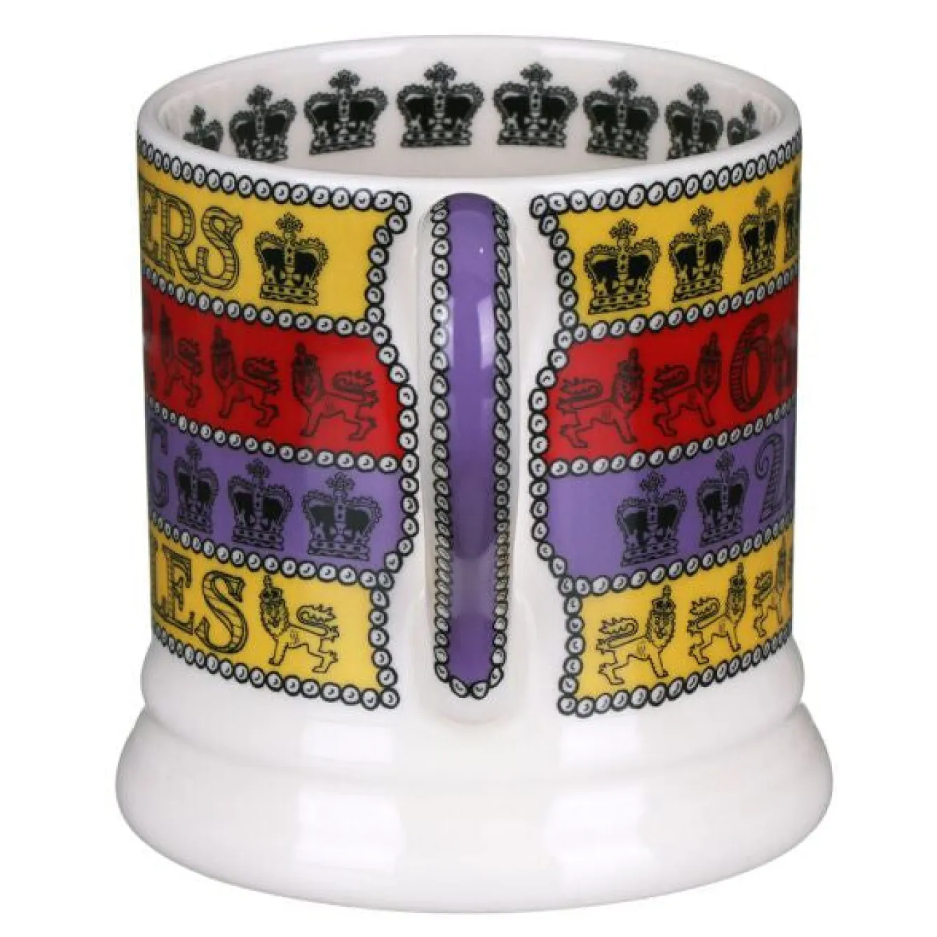 Emma Bridgewater 3 Cheers for King Charles III 1/2 Pint Mug- Royal
