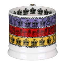 Emma Bridgewater 3 Cheers for King Charles III Small Mug- Royal