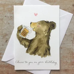 Ellie Hooi Illustration Cheers to You on Your Birthday Greeting Card- Greeting Cards