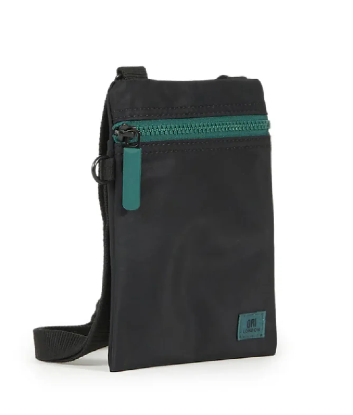 Ori London Chelsea All Black Teal Capsule Recycled Nylon- Bags