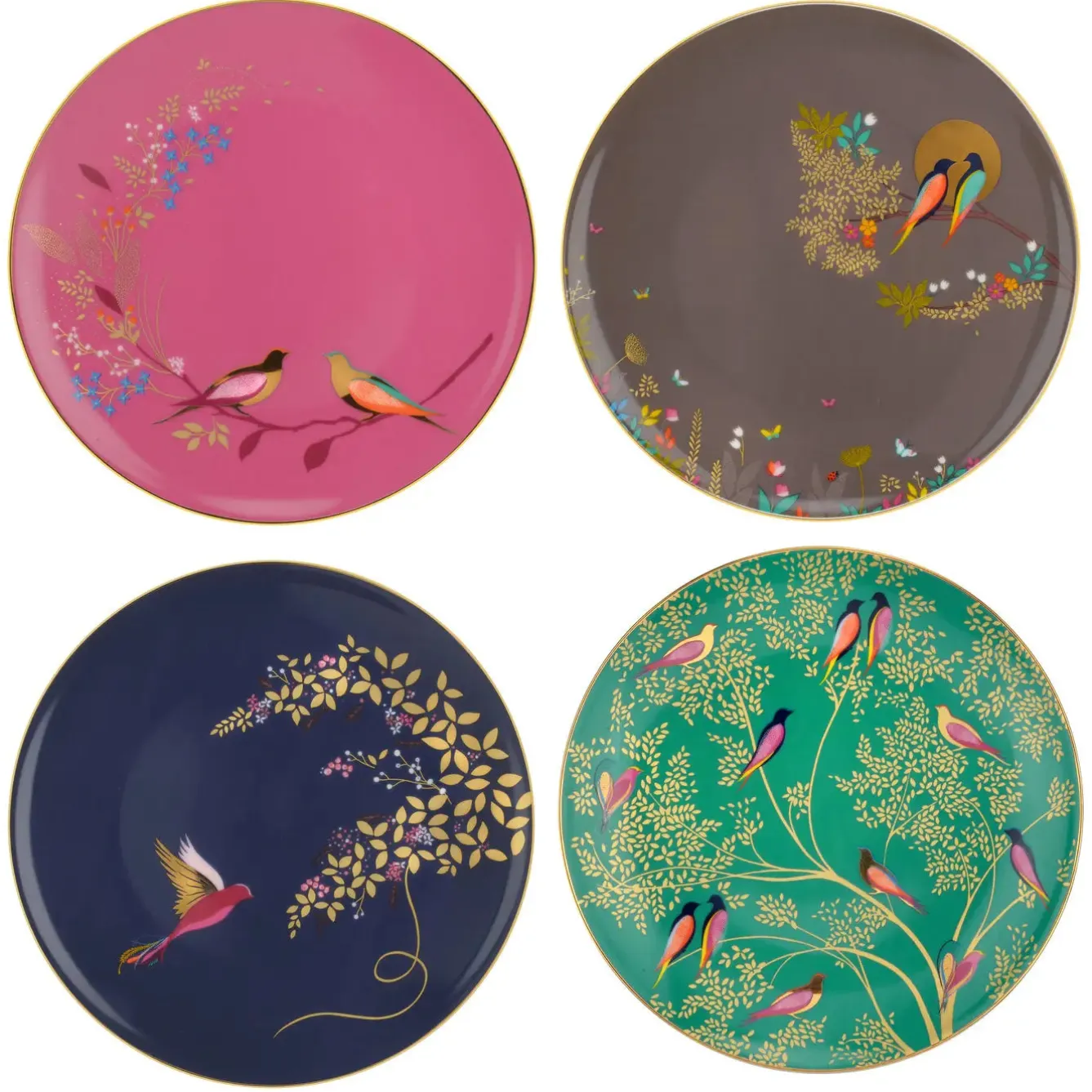 Sara Miller London Chelsea Collection Plates - Set of 4- Plates