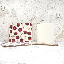 Corinne Alexander Cherry Coaster Set by- Coasters