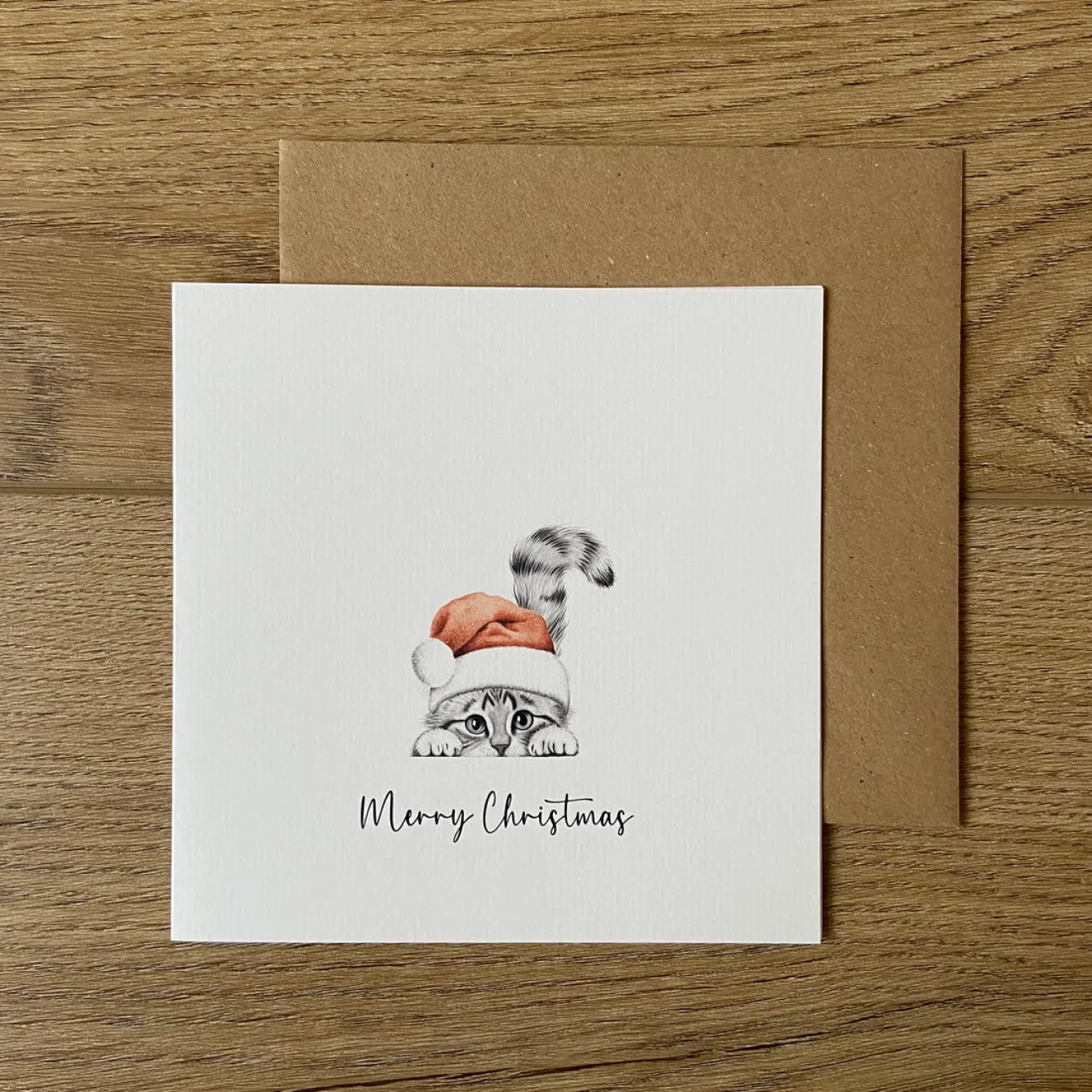 Katherine Sheard Designs Chester Cat Christmas Greetings Card- Greeting Cards