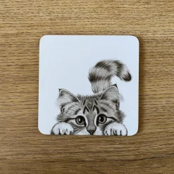 Katherine Sheard Designs Chester Cat Coaster- Coasters