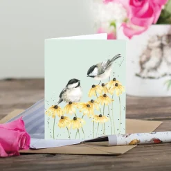 Wrendale Designs Chickadees Gift Enclosure Card- Greeting Cards