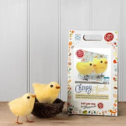 The Crafty Kit Co. Chirpy Chicks Needle Felting Kit- Easter|Crafts