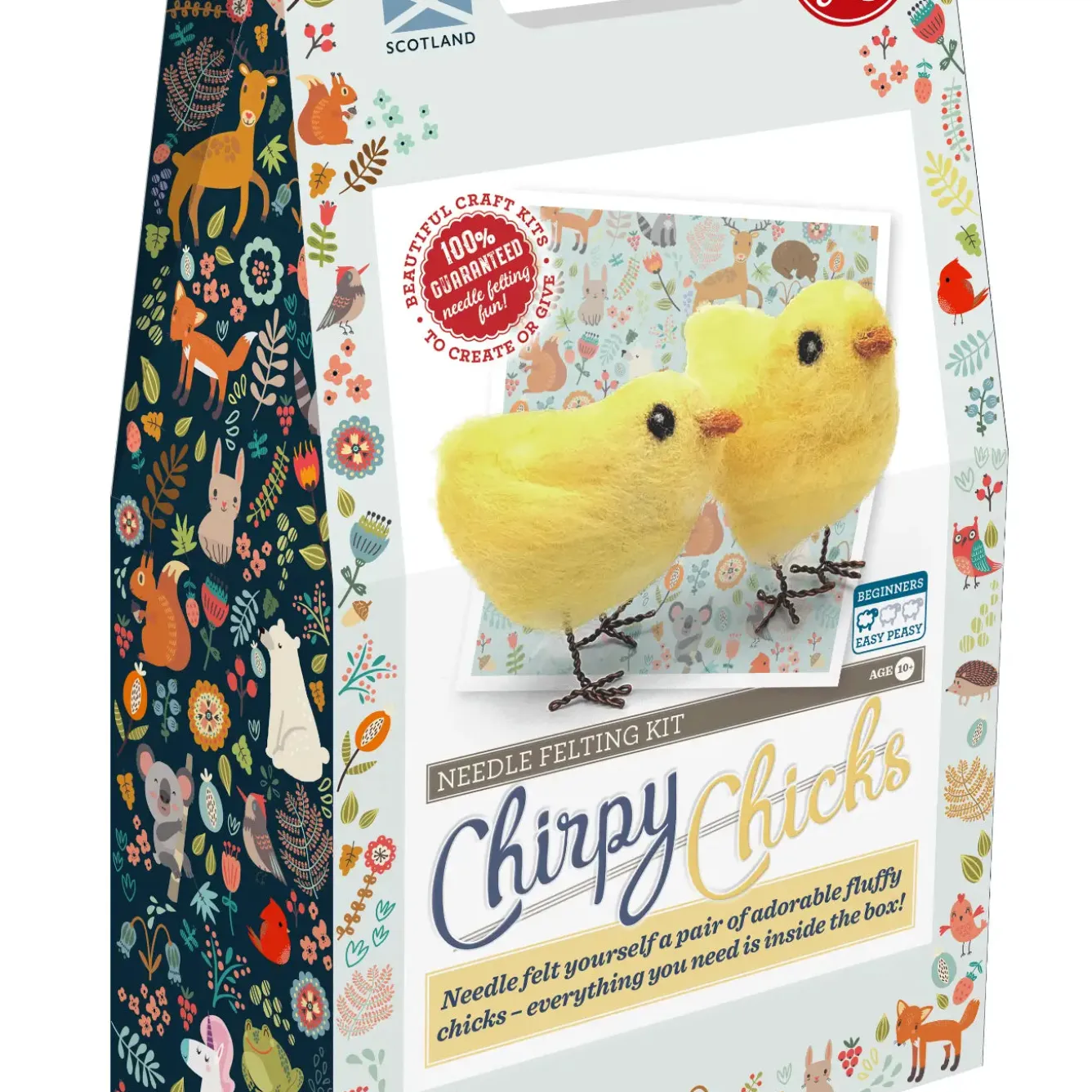 The Crafty Kit Co. Chirpy Chicks Needle Felting Kit- Easter|Crafts