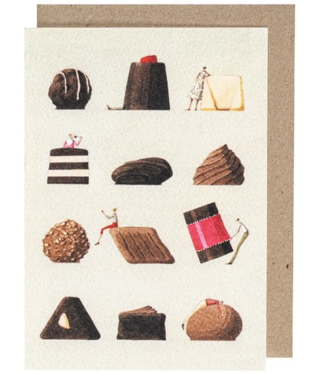 Laura Stoddart Chocolates Greeting Card- Greeting Cards