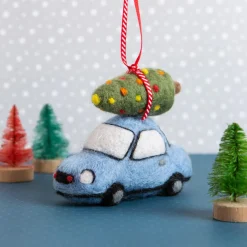 Hawthorn Handmade Christmas Car Mini Felting Kit- Christmas|Crafts