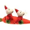 Amica Felt Christmas Carrot Car with Mice Felt Decoration- Christmas Decorations|Christmas