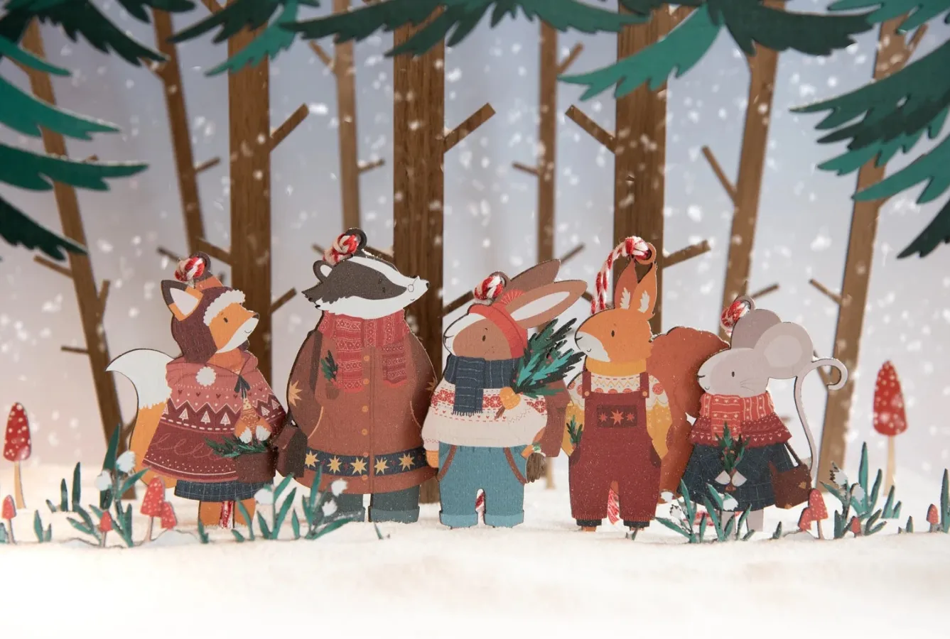 Dapple & Dot Christmas Chaps Wooden Decorations- Christmas Cards|Christmas