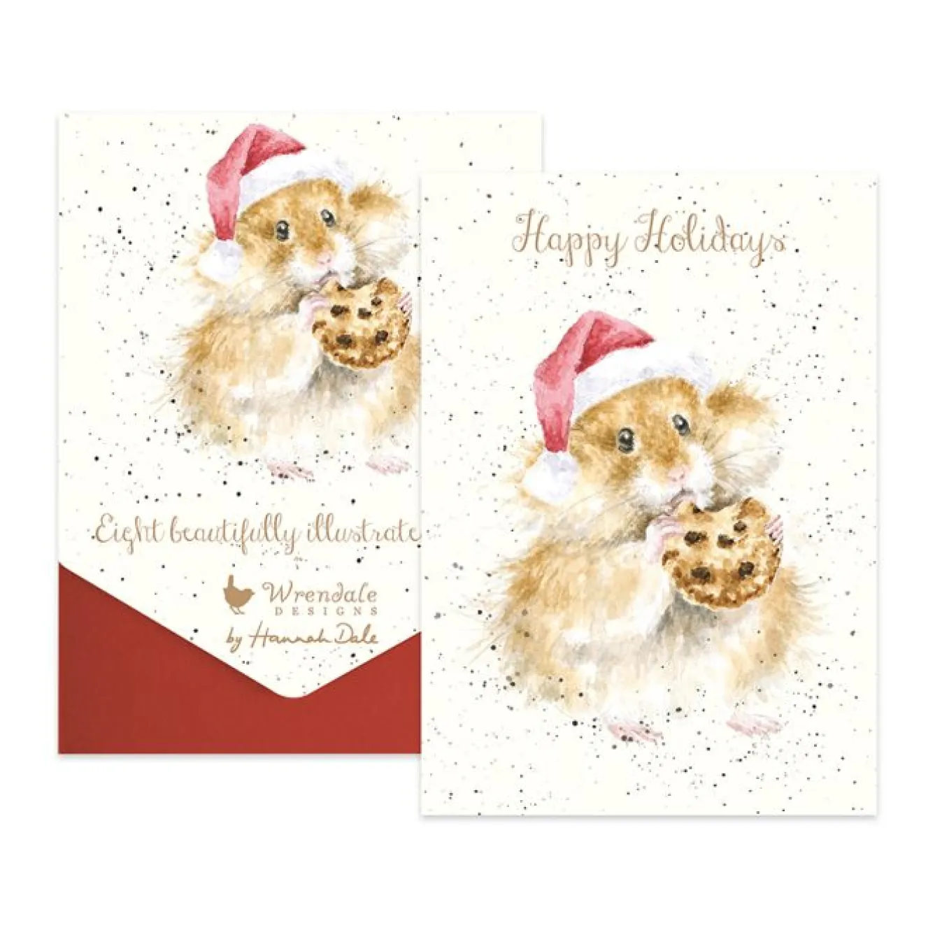 Wrendale Designs 'Christmas Cookie' Hamster Christmas Card Pack- Christmas Cards|Stationery