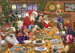 All Jigsaw Puzzles Christmas Dinner at Santa's Workshop 1000 Piece Jigsaw Puzzle- Christmas|Puzzles