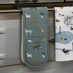 Sophie Allport Christmas Dogs Double Oven Glove- Christmas|Oven Gloves/Mitts