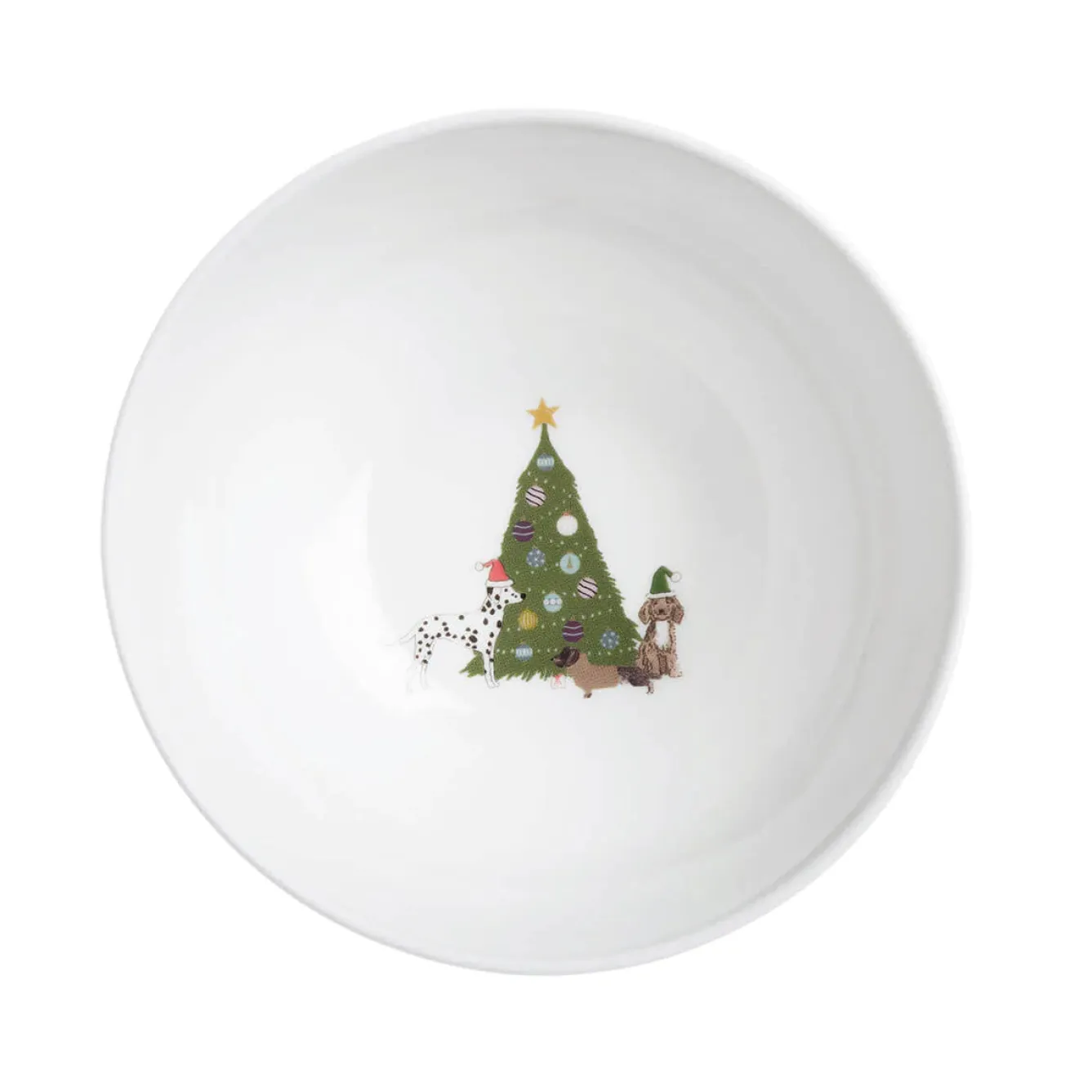 Sophie Allport Christmas Dogs Nibbles Bowl- Bowls & Dishes
