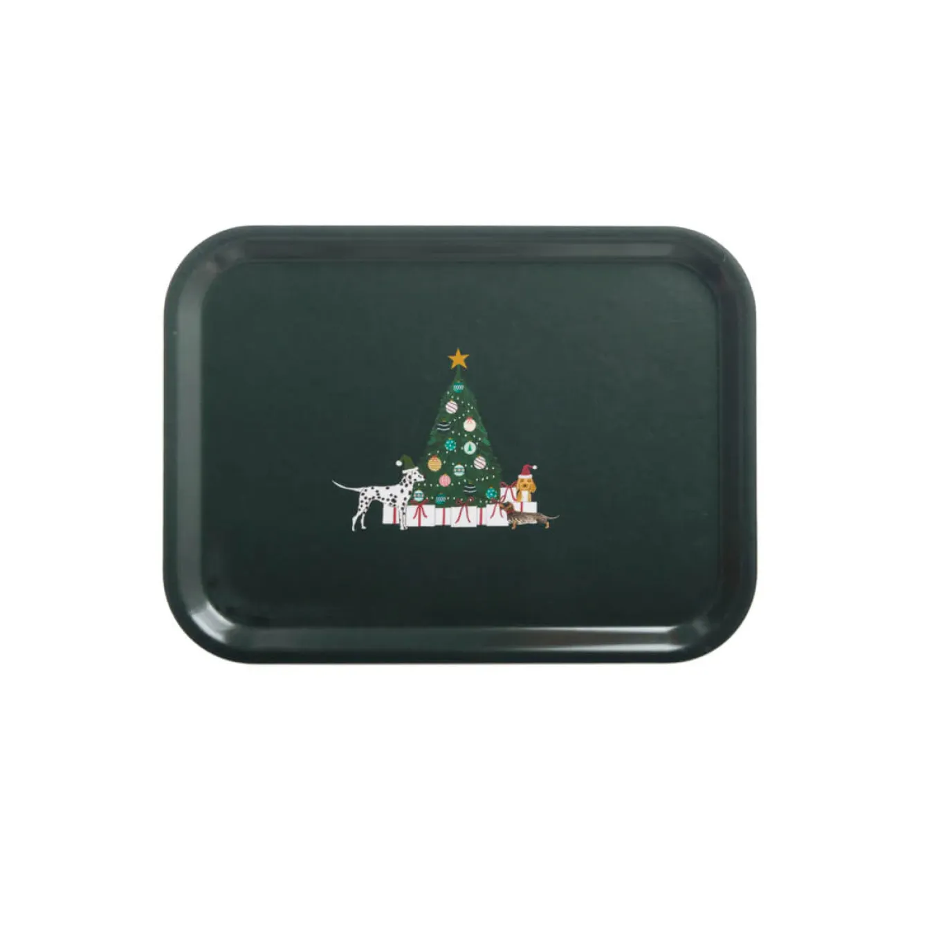 Sophie Allport Christmas Dogs Small Tray- Christmas|Tea
