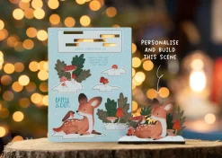 Dapple & Dot Christmas Fawn & Robin Pop Out Card- Christmas Cards|Christmas