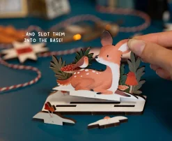 Dapple & Dot Christmas Fawn & Robin Pop Out Card- Christmas Cards|Christmas