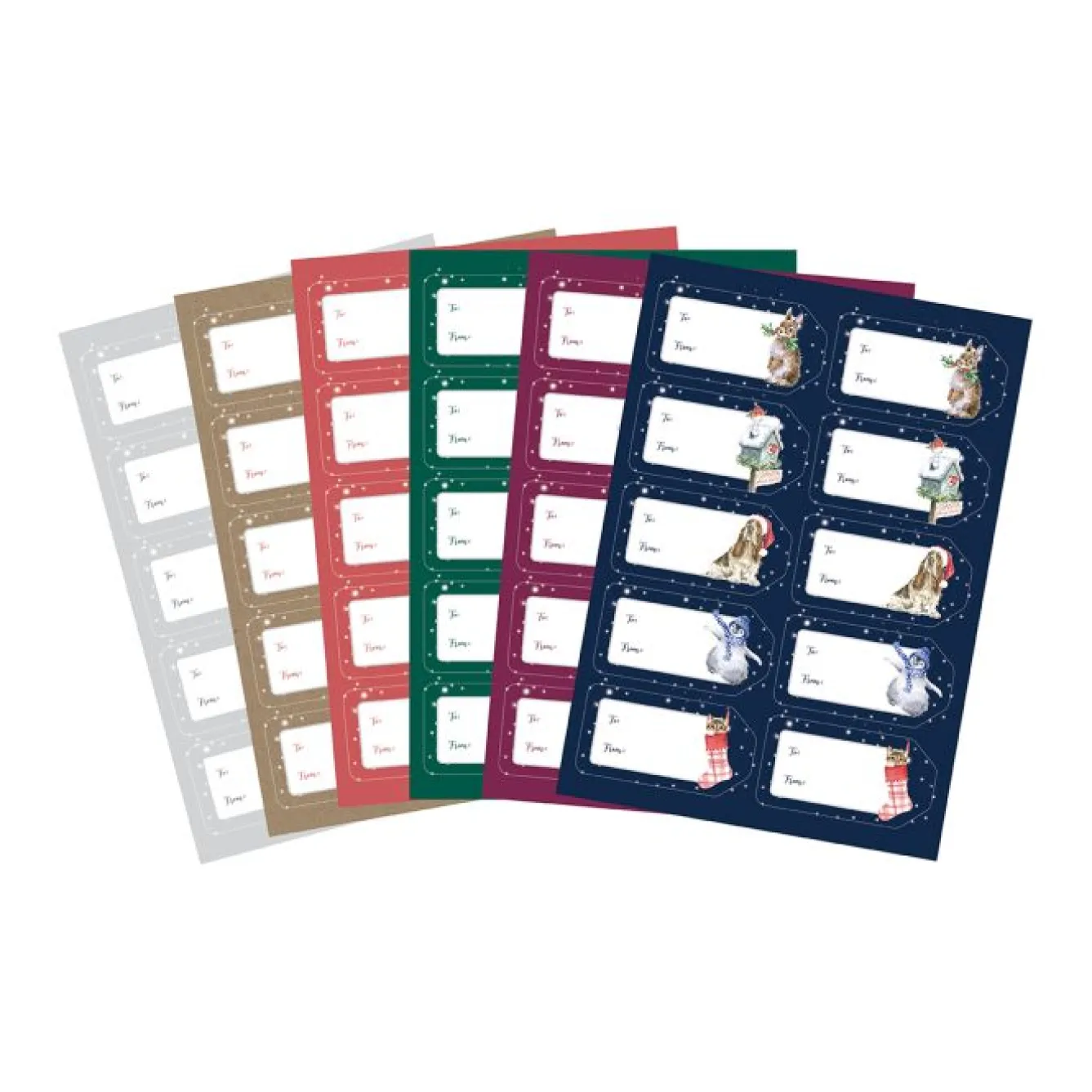 Wrendale Designs Christmas Gift Label Stickers- Stationery