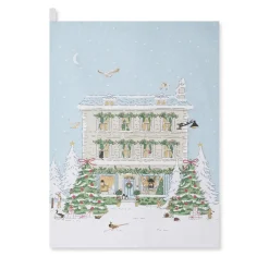 Sophie Allport Christmas House Scene Tea Towel- Seasonal Decor