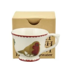 Emma Bridgewater Christmas Joy Robin Tiny Teacup Boxed- Christmas Decorations