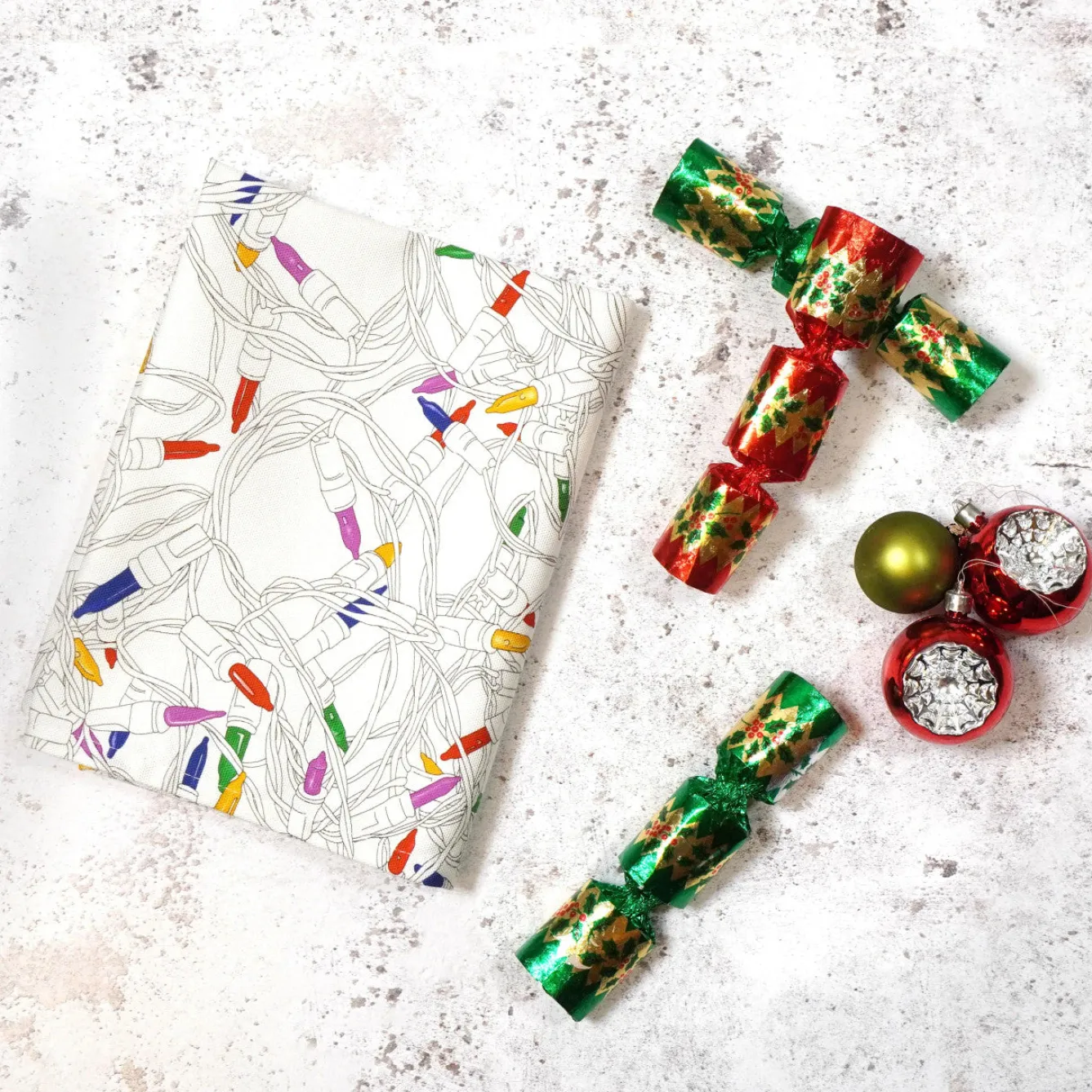Corinne Alexander Christmas Lights Tea Towel by- Christmas|Tea