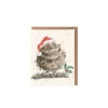 Wrendale Designs 'Christmas Owl' Gift Enclosure Card- Greeting Cards