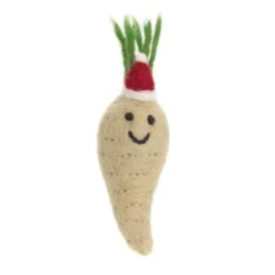 Amica Felt Christmas Parsnip with Hat Felt Decoration- Christmas Decorations|Christmas