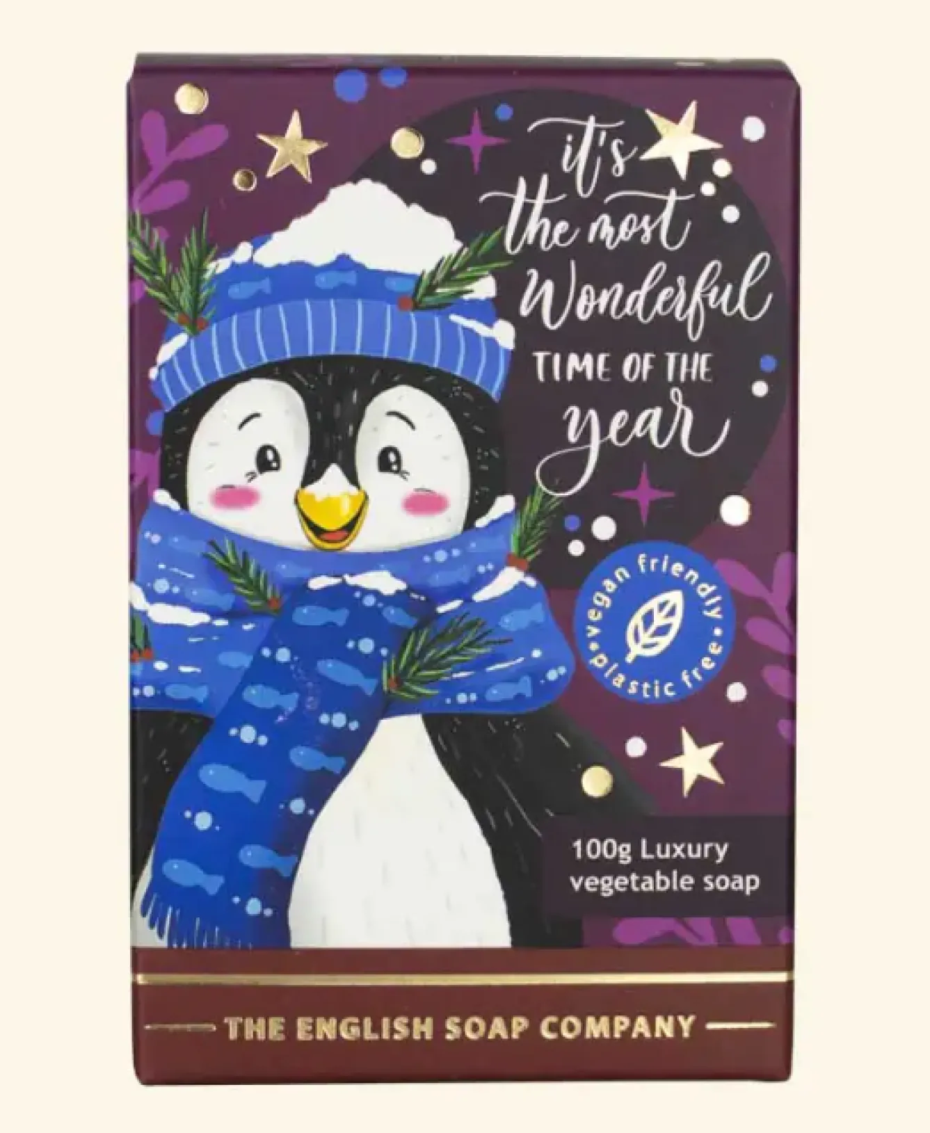 English Soap Company Christmas Penguin Mini Soap - 100g- Soaps & Lotions