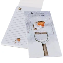 Wrendale Designs Christmas Robin Shopping Pad - The Most Wonderful Time of the Year- Stationery