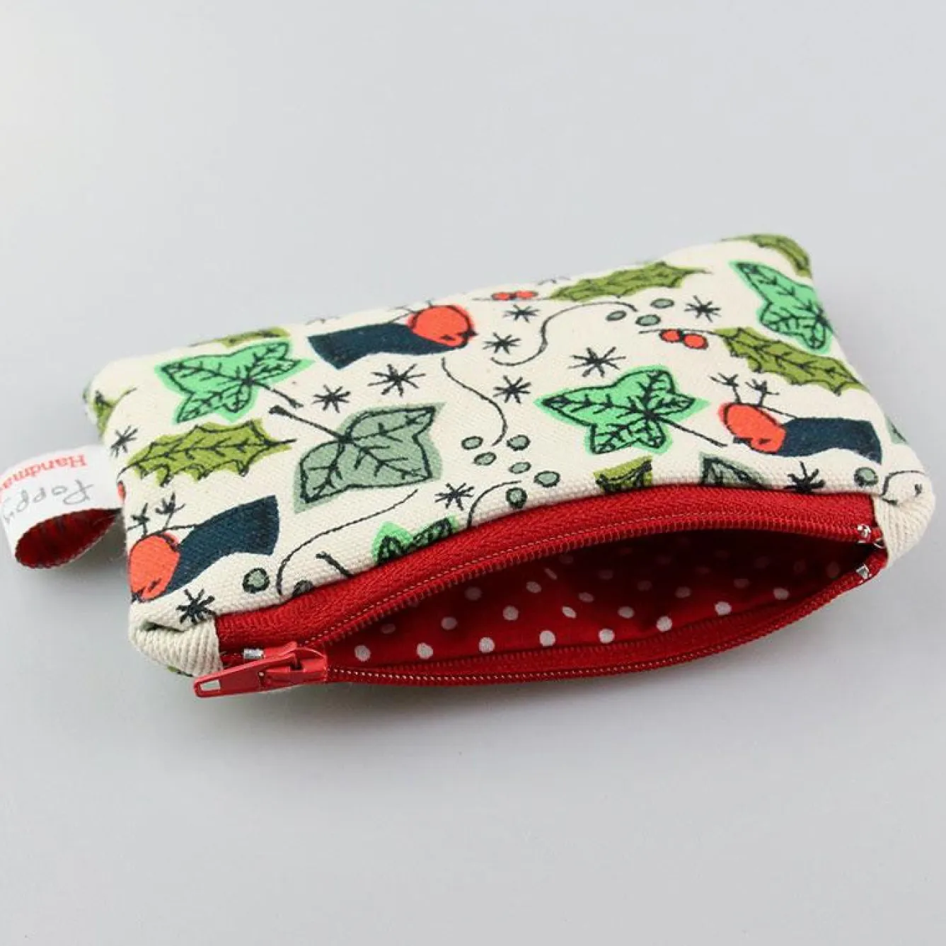 Poppy Treffry Christmas Small Flat Coin Purse- Storage|Seasonal Decor