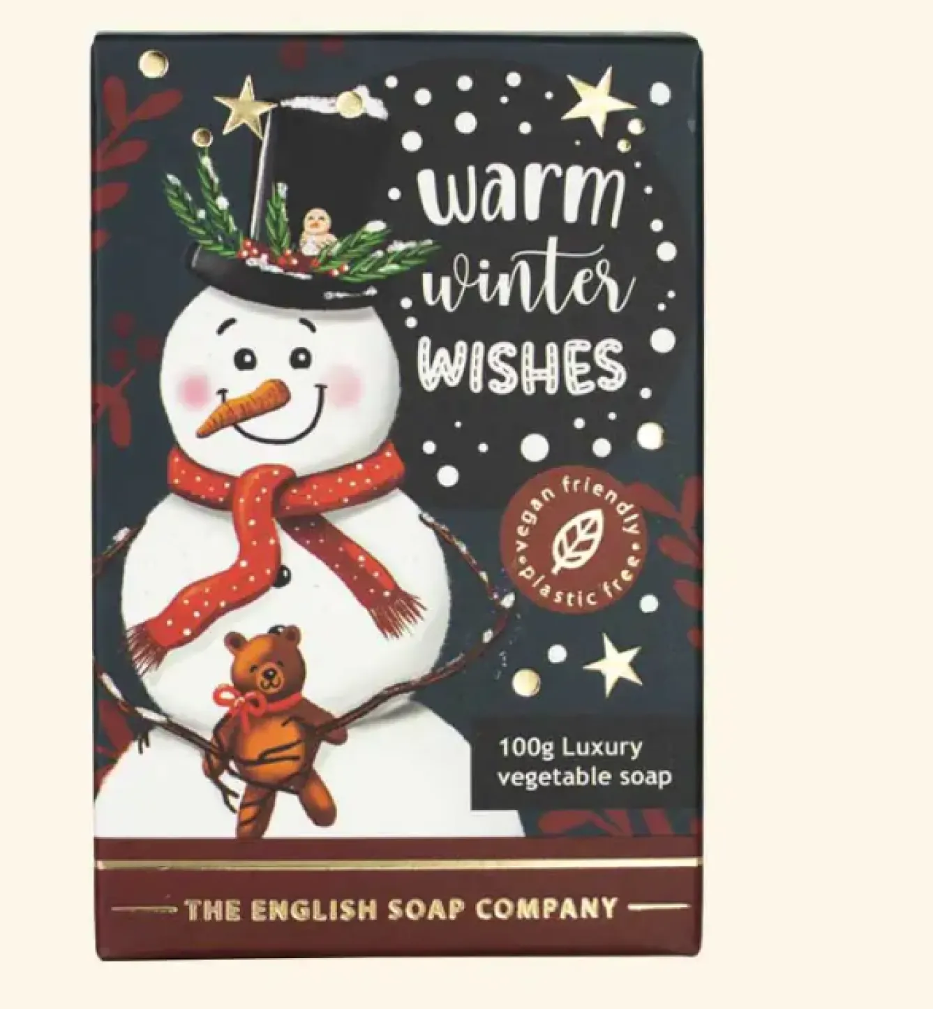 English Soap Company Christmas Snowman Mini Soap - 100g- Soaps & Lotions