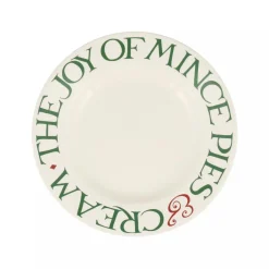 Emma Bridgewater Christmas Toast Joy of Mince Pies 8 1/2 inch plate- Plates