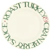Emma Bridgewater Christmas Toast Roast Turkey 10 1/2 inch Plate- Plates